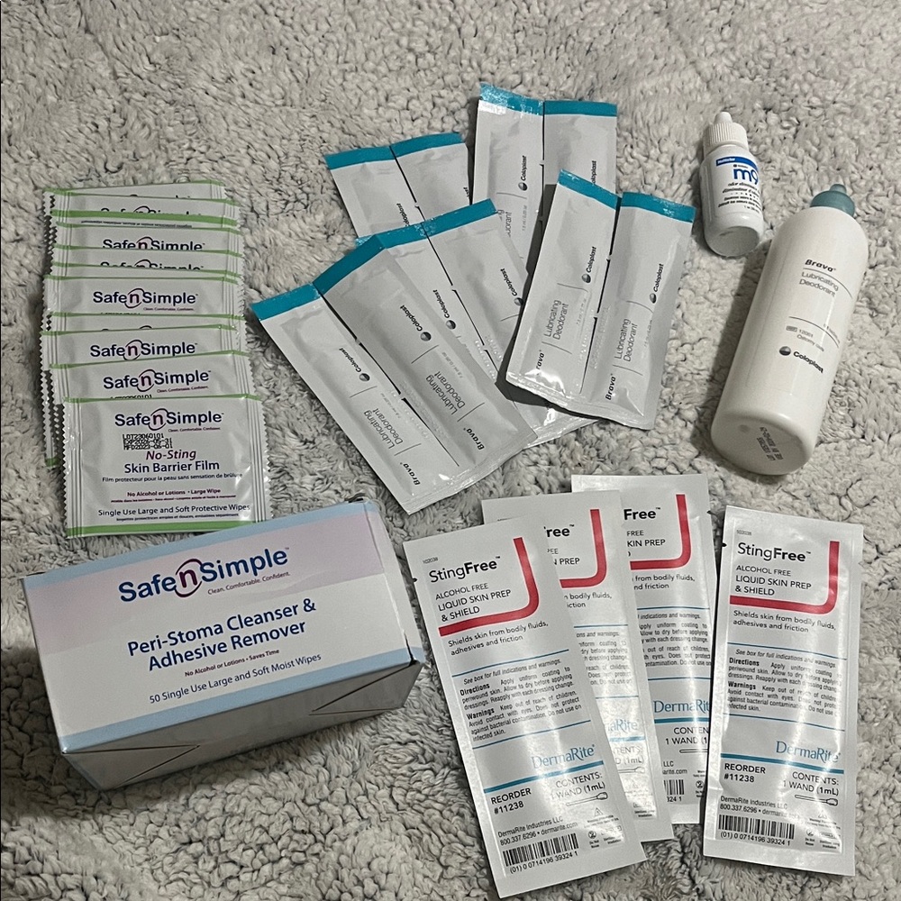 Random ostomy care supplies